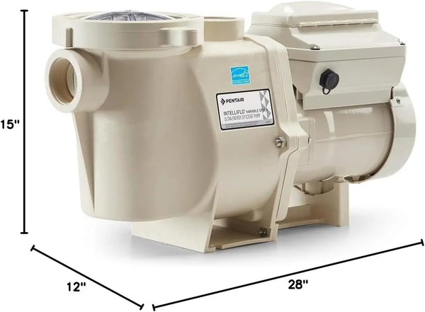 Pentair 011018 IntelliFlo 3HP Variable Speed High-Performance Pool Pump – 230V