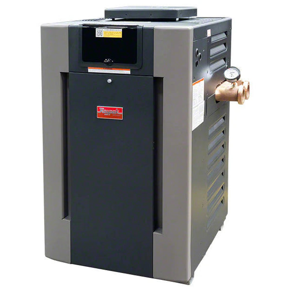 Raypak ASME Low NOx Natural Gas Pool & Spa Heater – 200K BTU, Bronze Headers, Cupro-Nickel Heat Exchanger