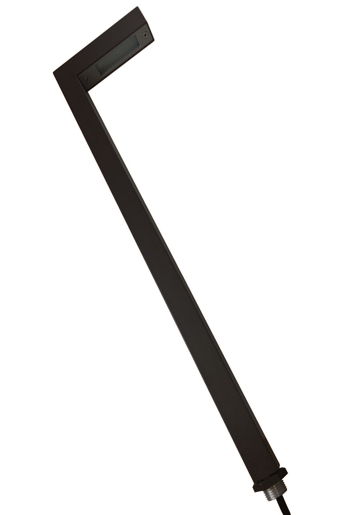 Sollos 27533 P90 Right-Angle Path Light – 20" Stem, Textured Bronze, 12V, Fixture Only